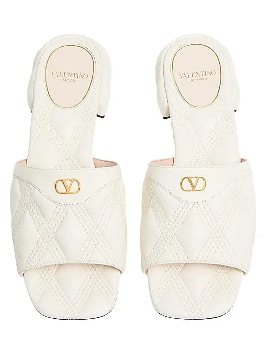 Quiltie 67 Quilted Nappa Leather 20MM Slide Sandals