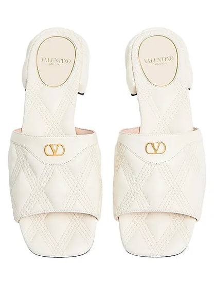 Quiltie 67 Quilted Nappa Leather 20MM Slide Sandals
