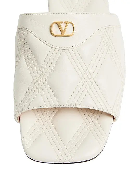 Quiltie 67 Quilted Nappa Leather 20MM Slide Sandals