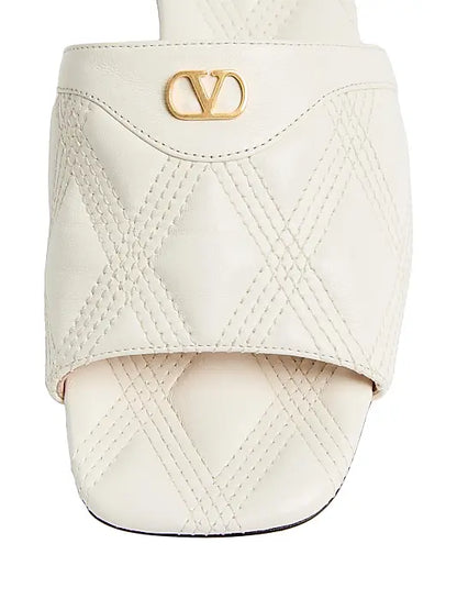 Quiltie 67 Quilted Nappa Leather 20MM Slide Sandals
