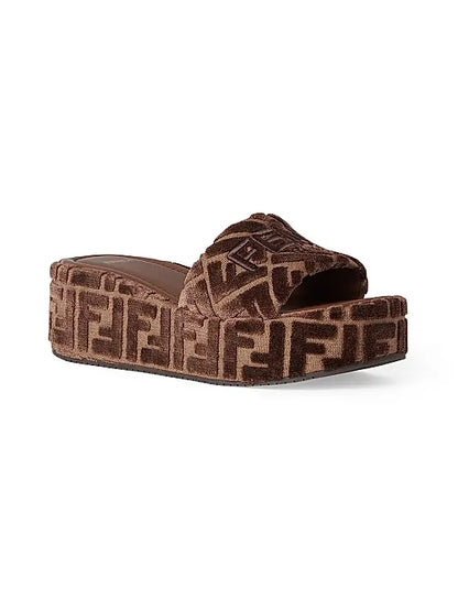 Sunshine 60MM Velvet Platform Sandals