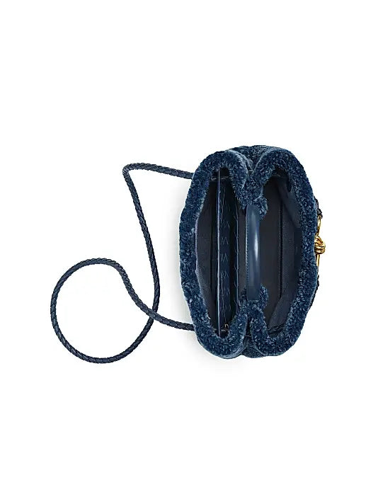 Medium Andiamo Dyed Shearling Top Handle Bag