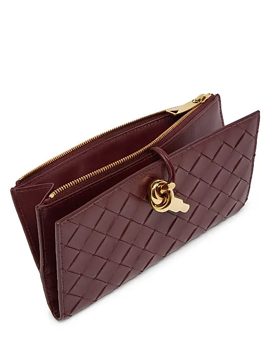 Intrecciato Leather Wallet