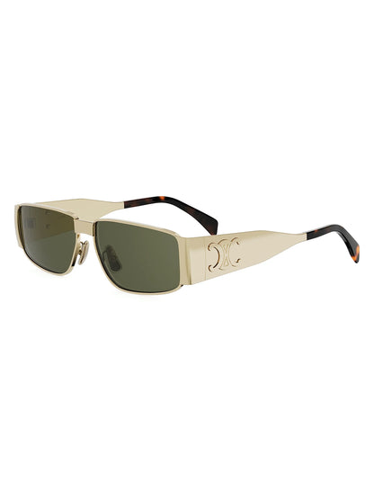 Metal Triomphe 59MM Rectangular Sunglasses