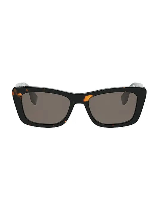 Lettering 53MM Geometric Sunglasses