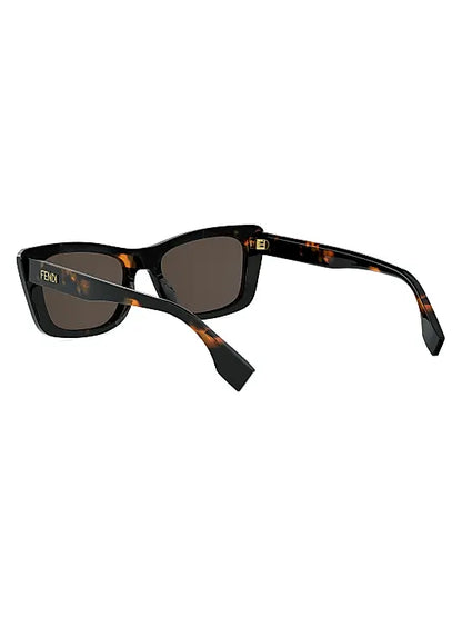 Lettering 53MM Geometric Sunglasses