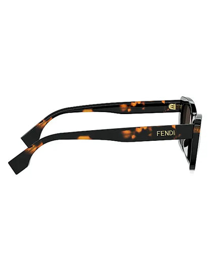 Lettering 53MM Geometric Sunglasses