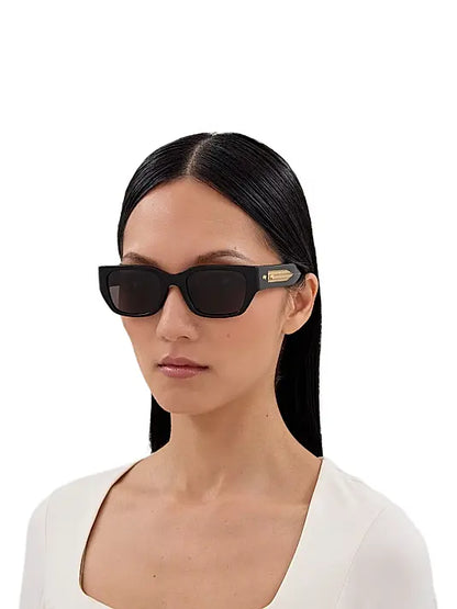 Intrecciato Wirecore 52MM Rectangular Sunglasses