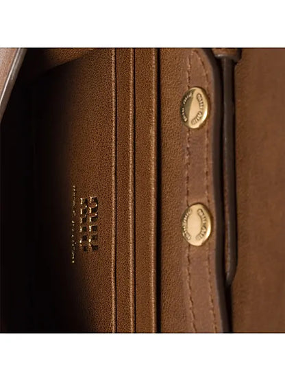 Nappa Leather Wallet with Shoulder Strap