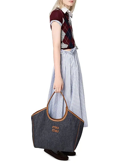 Ivy Denim Tote Bag