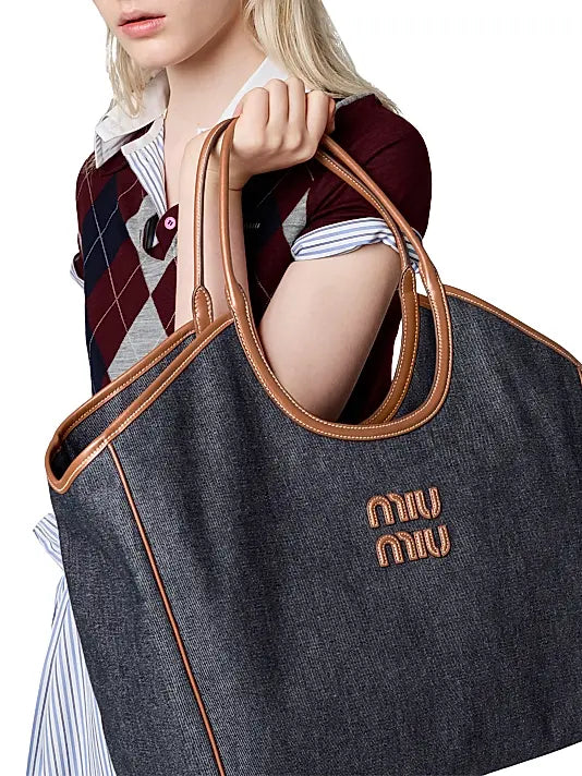 Ivy Denim Tote Bag
