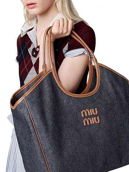 Ivy Denim Tote Bag