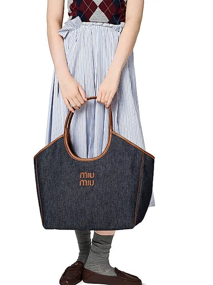 Ivy Denim Tote Bag