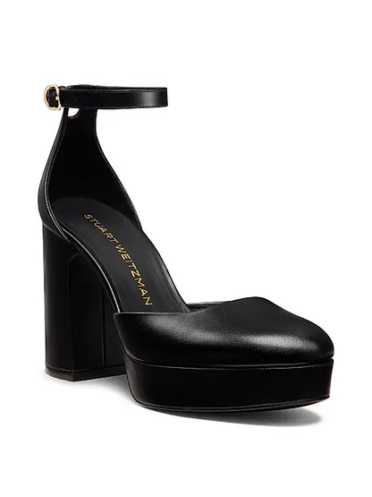 Dayna 90MM Leather Platform Pumps