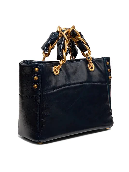 Small 1945 Soft Cabas Crinkled Leather Bag