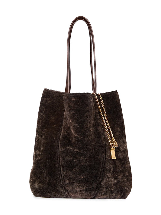 Spin Shearling Tote Bag