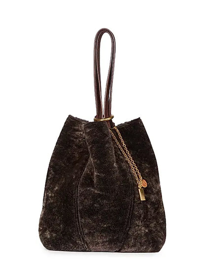 Spin Shearling Tote Bag