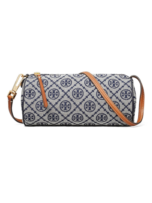 T Monogram Printed Cylinder Bag