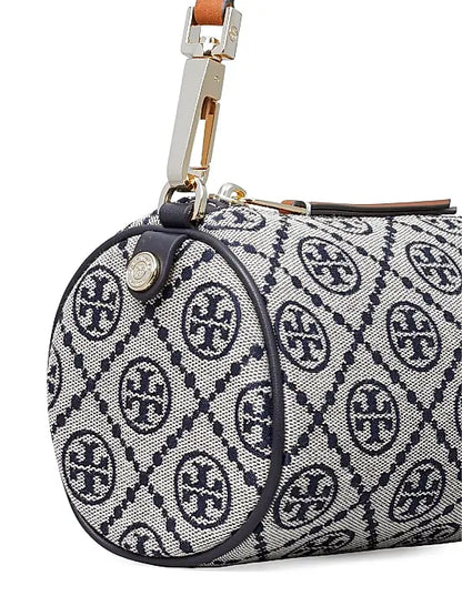 T Monogram Printed Cylinder Bag