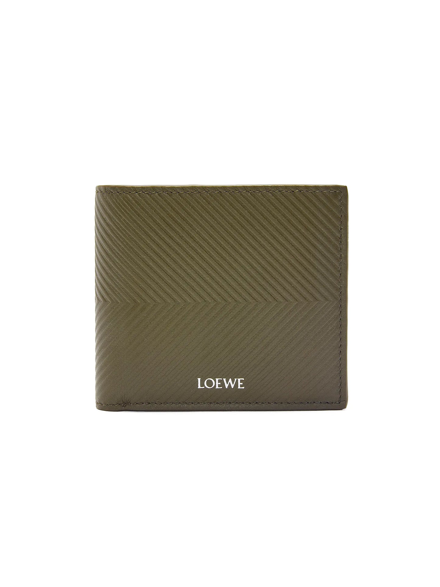 Chevron Leather Bifold Wallet