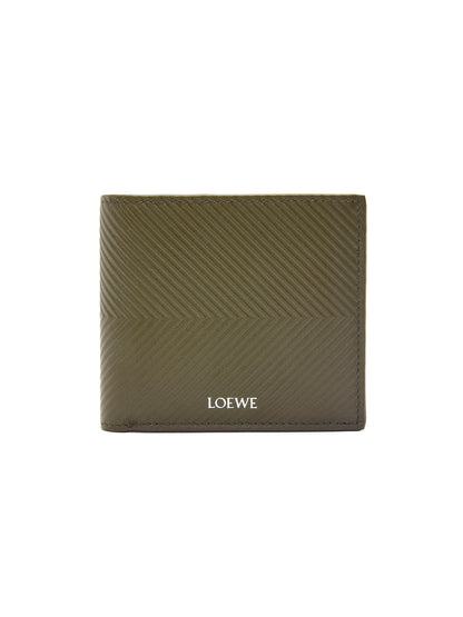 Chevron Leather Bifold Wallet