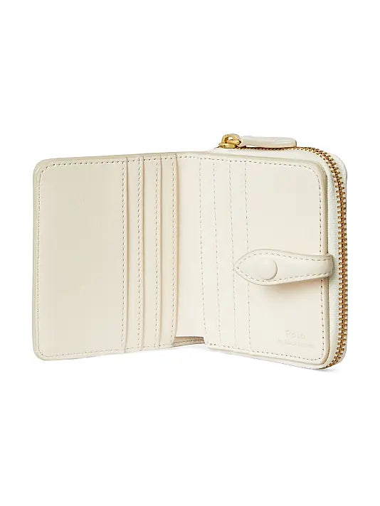 Small Holiday Bear Leather Wallet