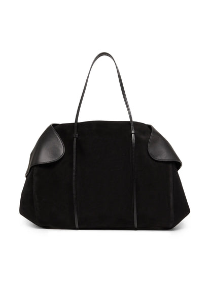 Berenices Suede & Leather Shoulder Bag