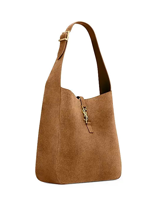 Le 5 ÿ 7 Supple Large Shoulder Bag in Suede
