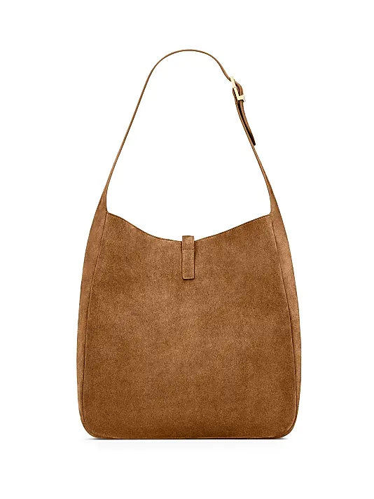 Le 5 ÿ 7 Supple Large Shoulder Bag in Suede