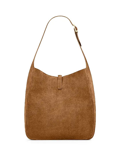 Le 5 ÿ 7 Supple Large Shoulder Bag in Suede