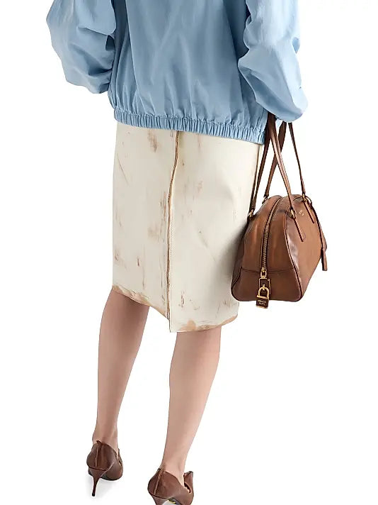 Bowling Medium Shoulder Leather Bag