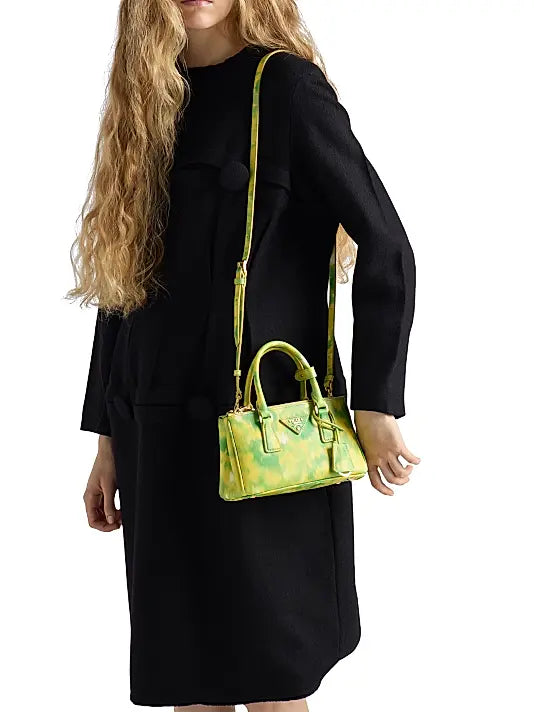 Galleria Mini Printed Saffiano Leather Top Handle Bag