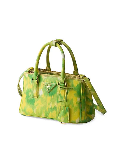 Galleria Mini Printed Saffiano Leather Top Handle Bag