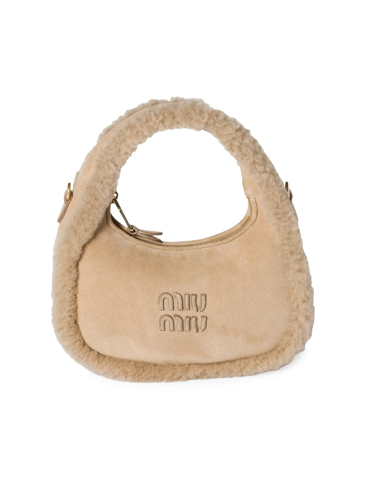 Wander Shearling Top Handle Bag