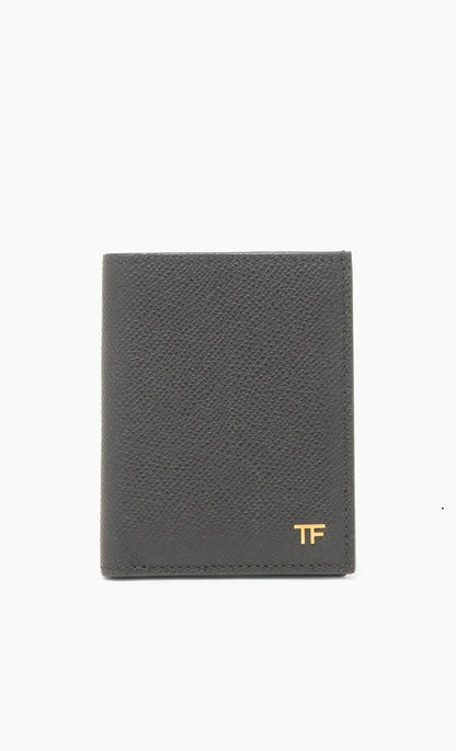 Logo Leather Bifold Card Case