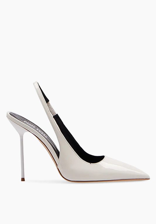 Lidia 105MM Patent Leather Slingback Pumps