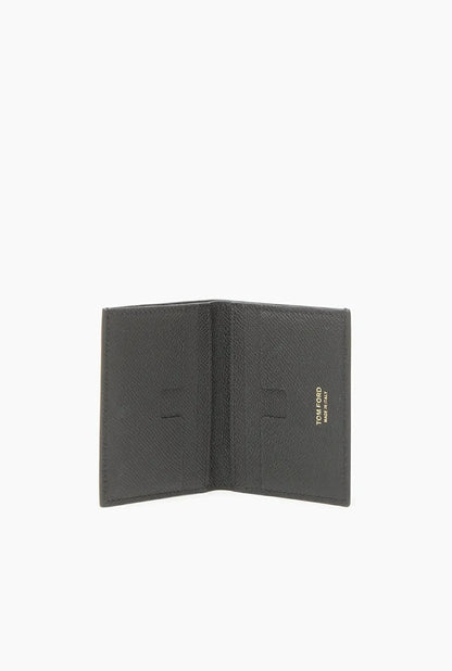Logo Leather Bifold Card Case